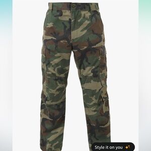 Camouflage Cargo Pants/ Unisex